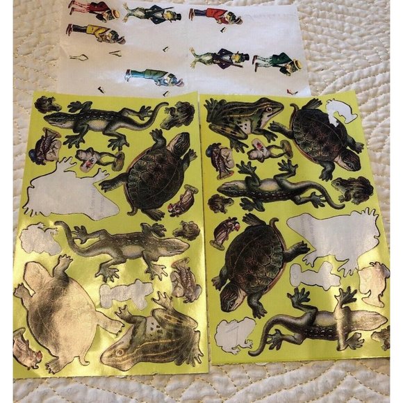 FROGS TURTLES AND MORE THE GIFTED LINE STICKERS LIZARDS AMPHIBIANS PETS Partial - Picture 1 of 12
